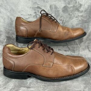 Studio Belvedere‎ Baybridge Derby Shoes Mens 10 EEE Brown Leather Work Casual